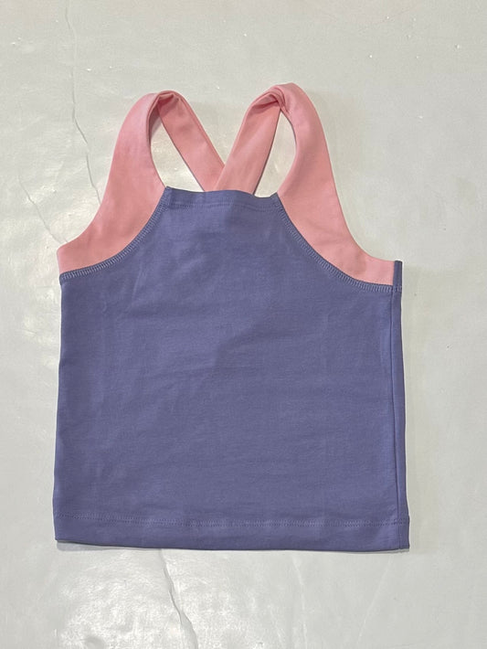Violet Cross Back Tank