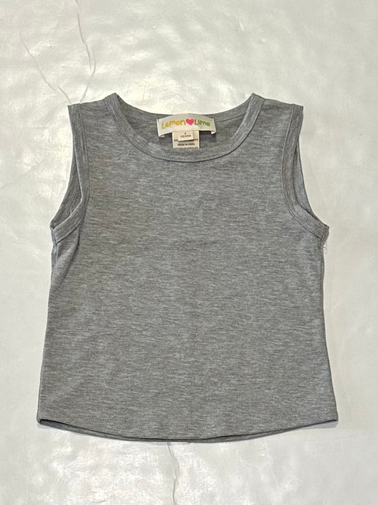 Heather Gray Racer tank