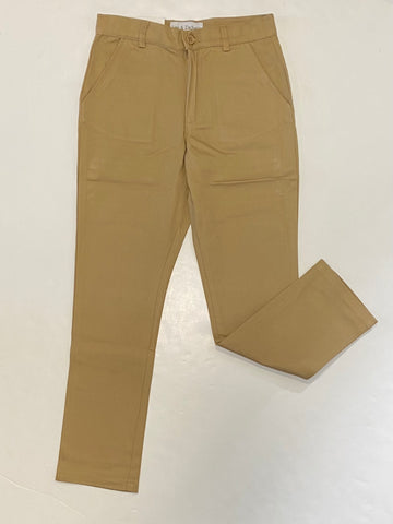 Dark Khaki Twill Pants