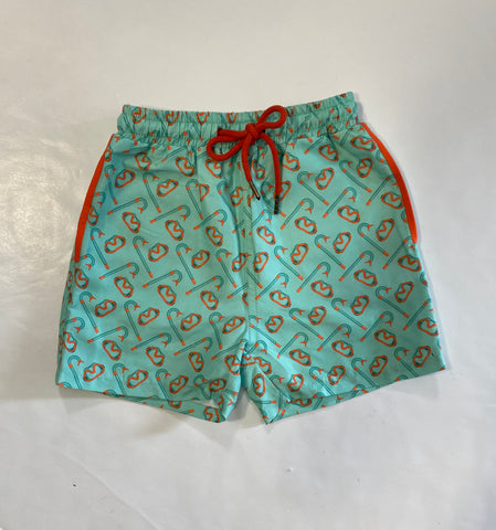 Green Snorkle Swim Trunk