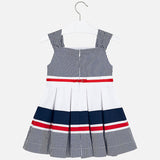Navy & Red Stripe Dress