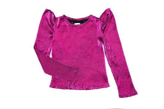 Berry Puff Sleeve Top