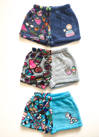 Plush Shorts Lounge Wear