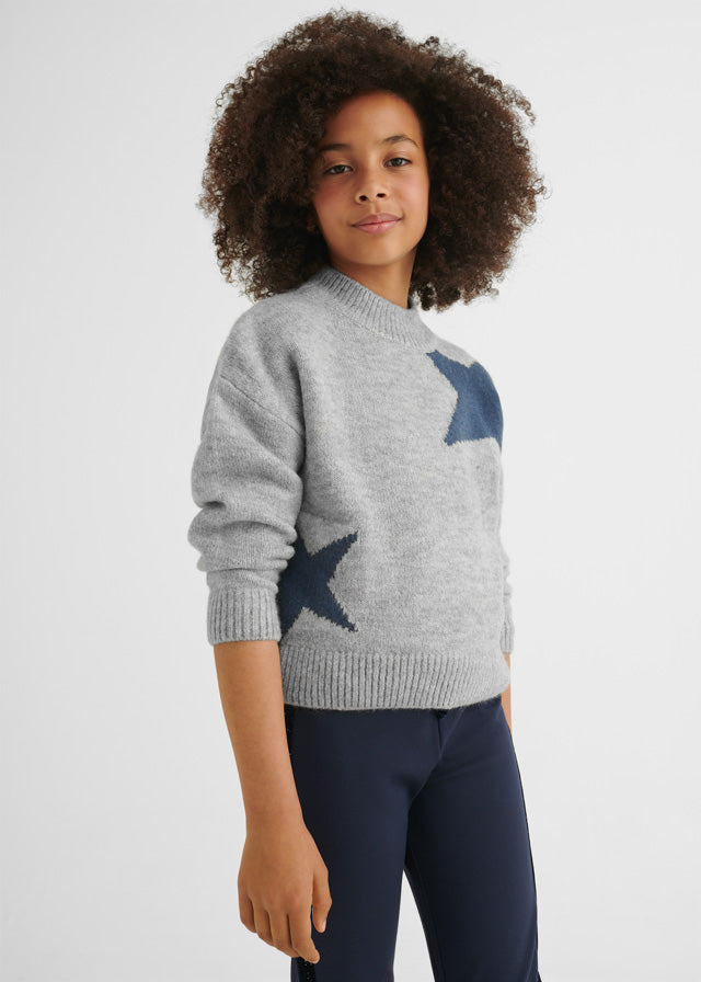 Knitted Sweater w/ Stars