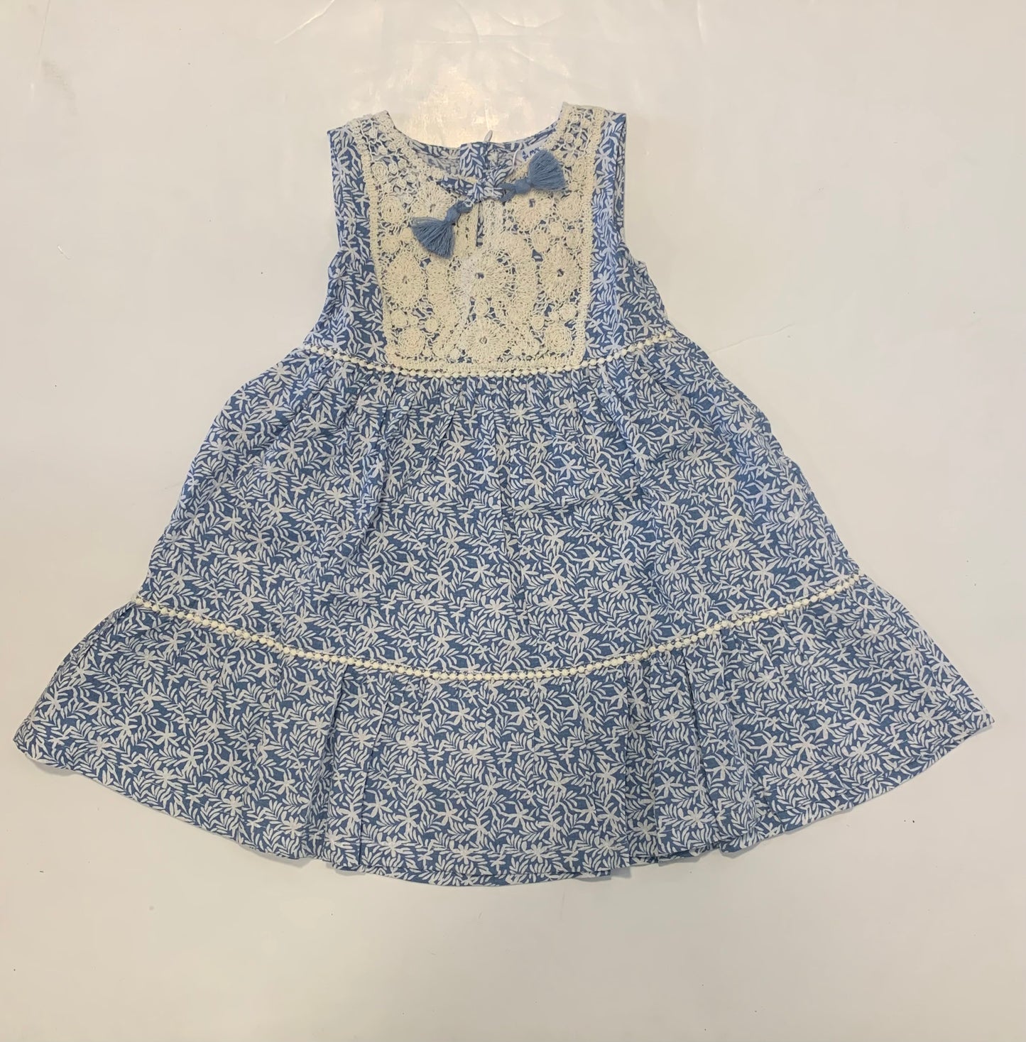 Crochet Blue & Porcelain Dress