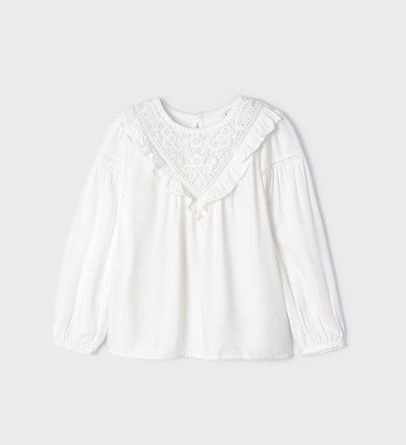 Natural Embroidered long sleeve