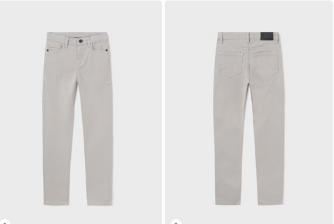 Gray Slim Fit Pant