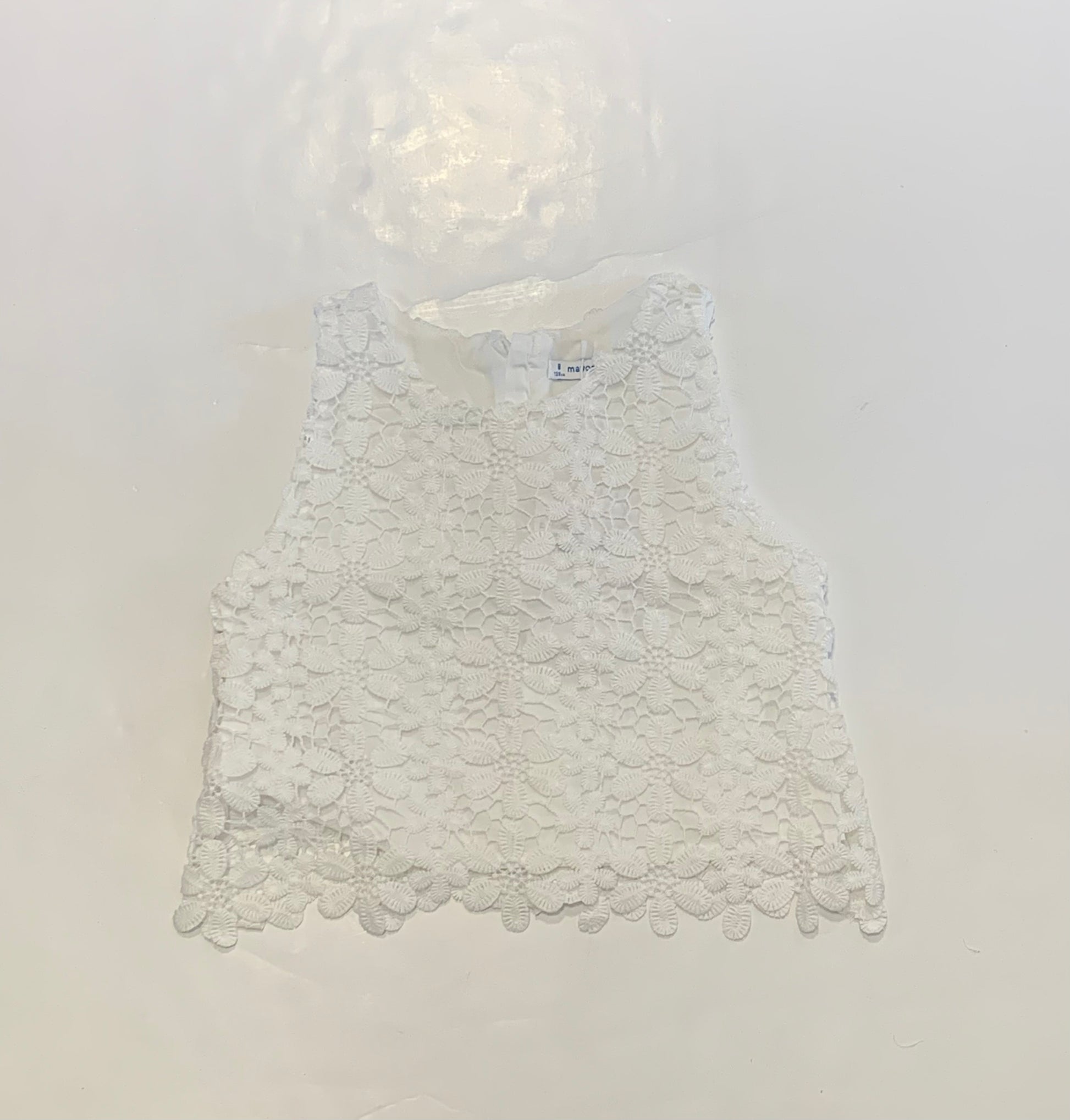 Natural White Guipure Top