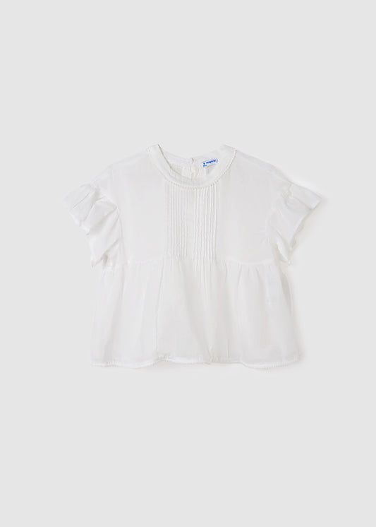 While Voile Loose Shirt