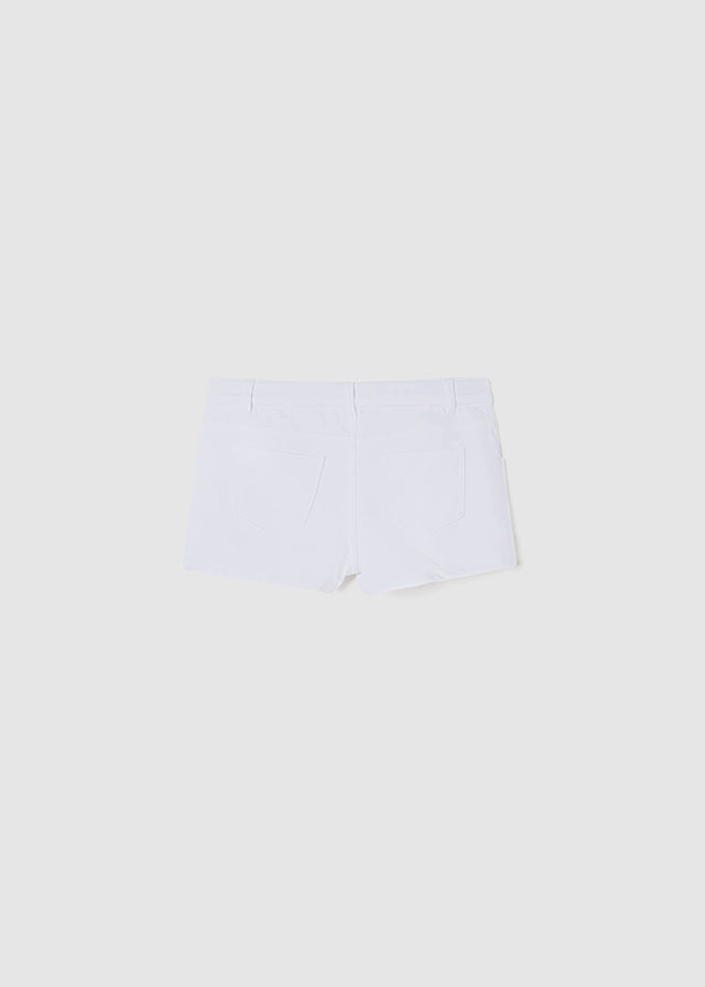 White Fleece Shorts