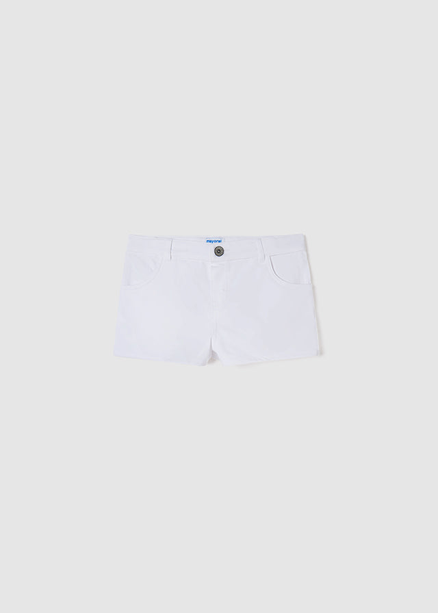White Fleece Shorts