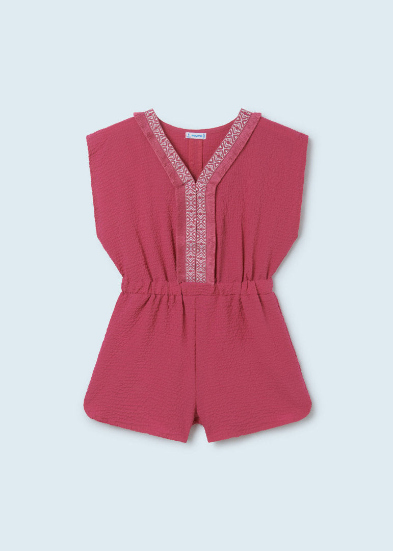 Hot Pink Caftan Romper