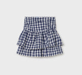 Indgo Vichy Print Cotton Skirt