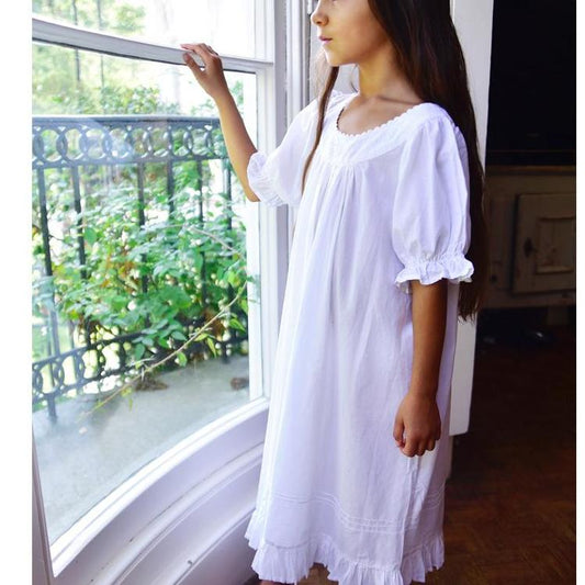 White Embroidery Nightgown