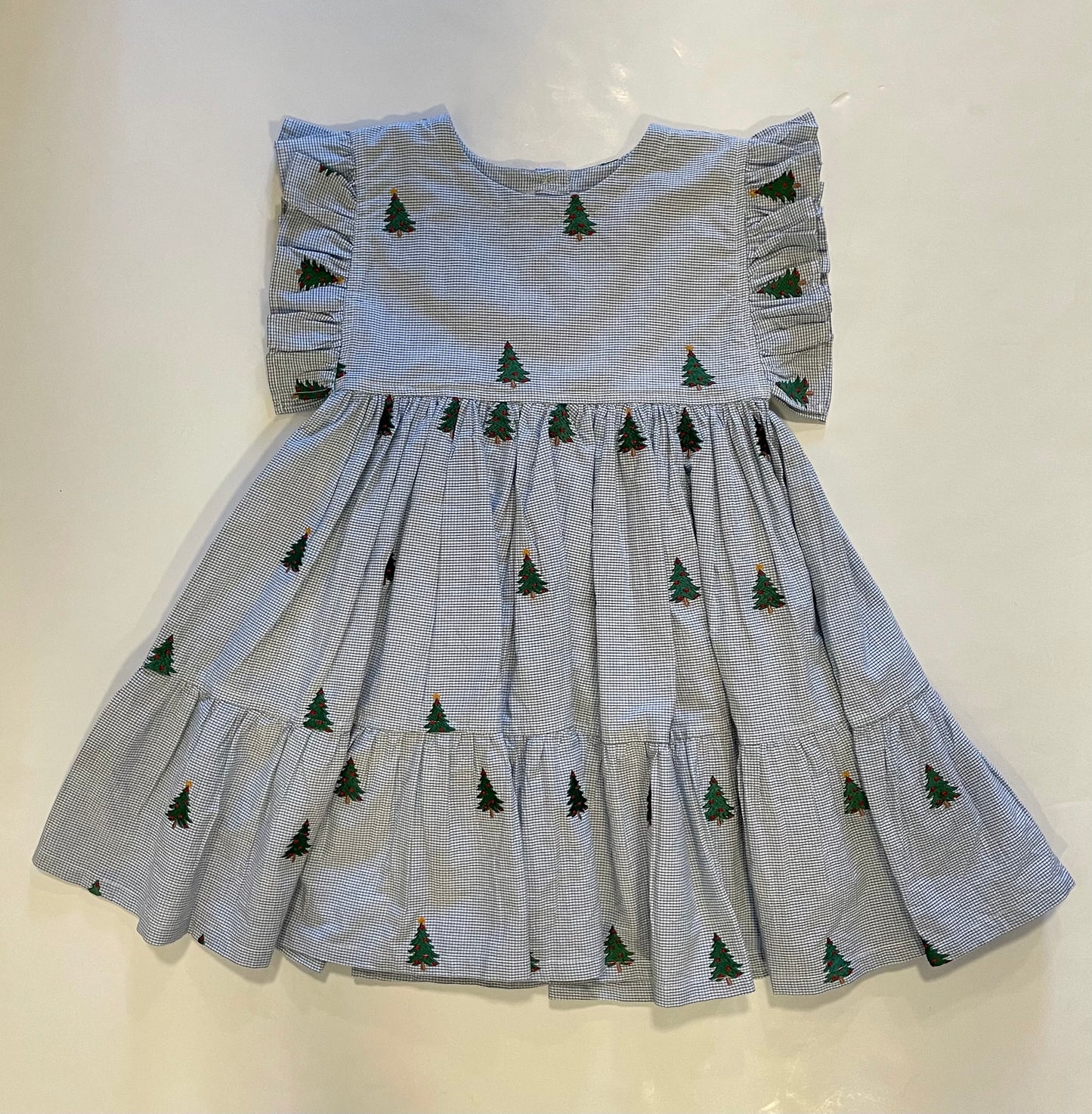 Holiday Tree Embroidery Dress