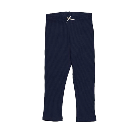 Navy Rib Legging