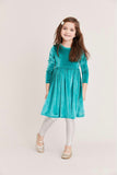 Turquoise Velour Dress