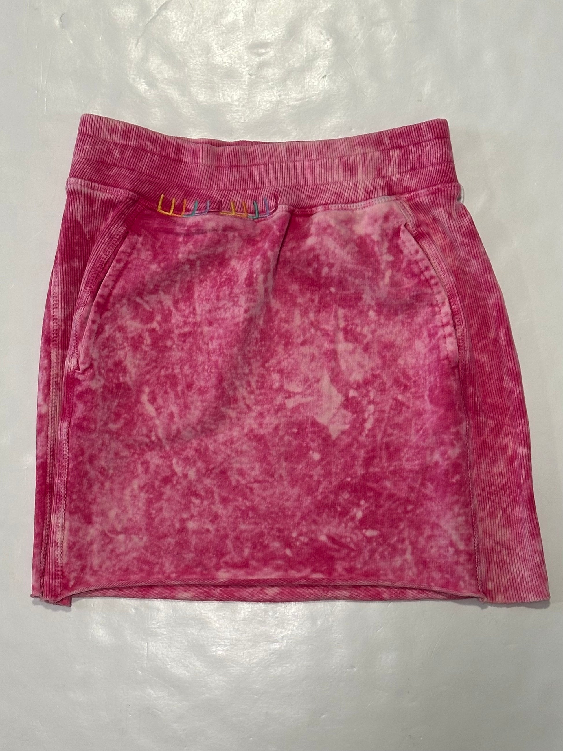 Magenta Washed Skirt w/pocket