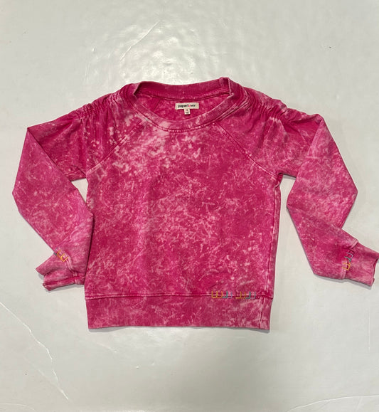 Magenta Washed Sweatshirt