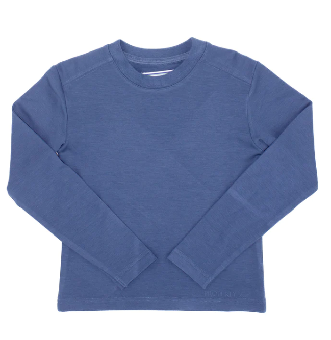 Stone Blue Crewneck Long Sleeve