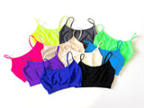 Solid Bandeau Bra Cami 7-14