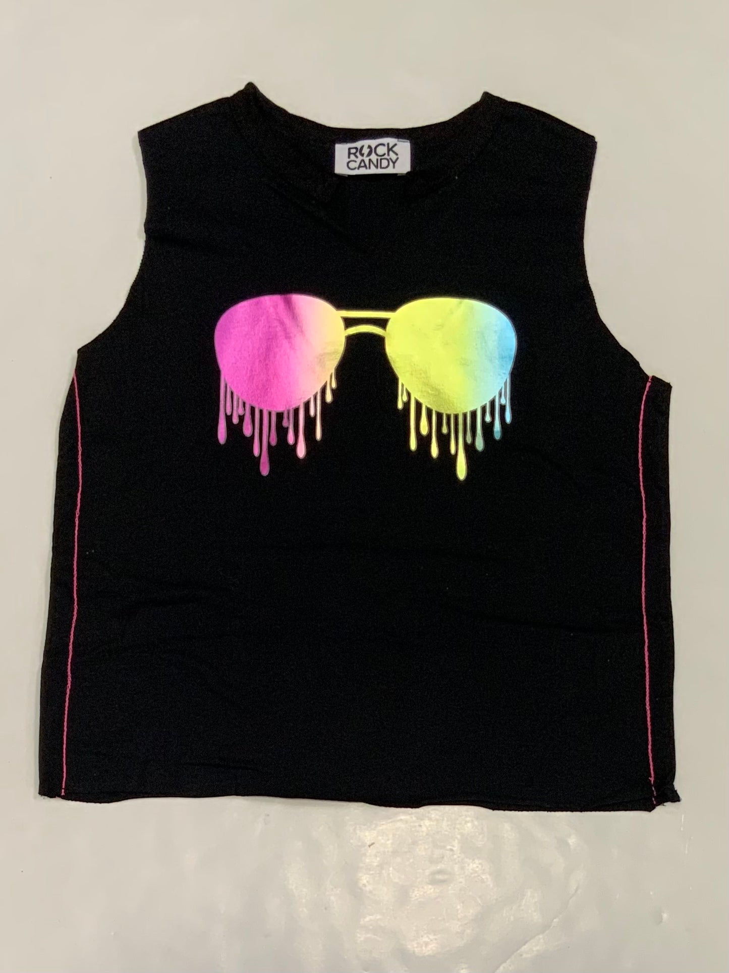Black Foil Sunglass Tank