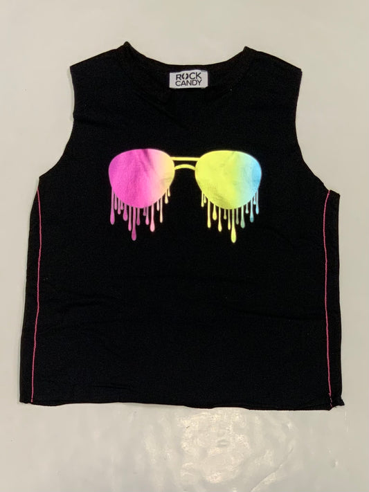 Black Foil Sunglass Tank