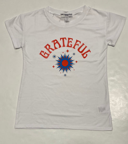 Greatful White Tee