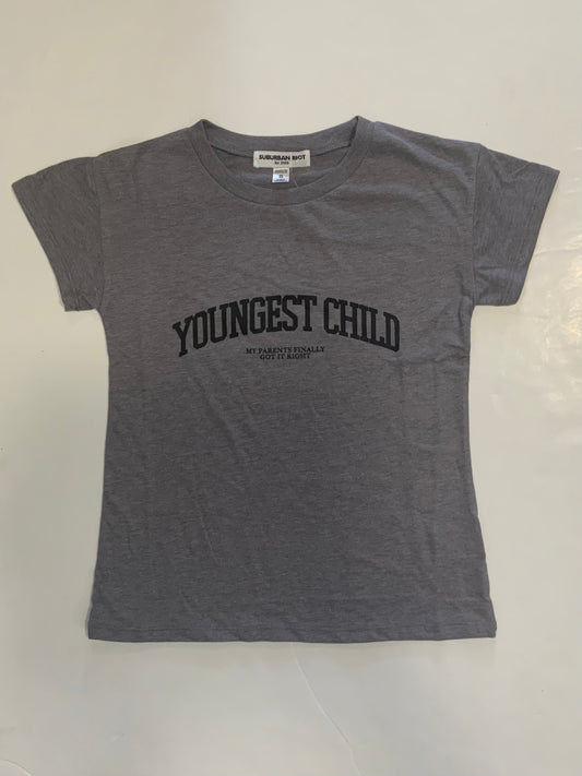 Heather Grey Youngest Child Tee