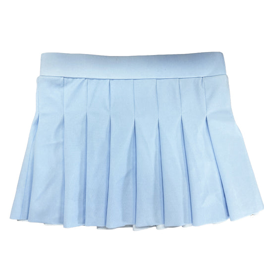 Blue pleated active skirt
