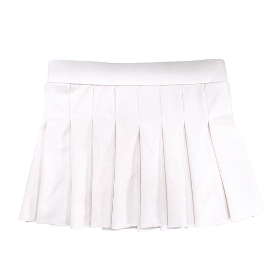 White Pleated active skirt