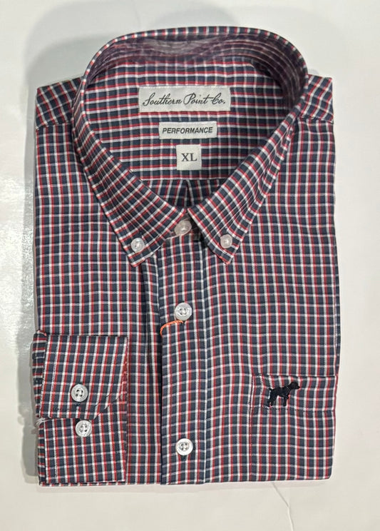 Granite & Red Bamboo Button Down