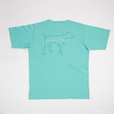 Mint Pocket Tee With Bird Outline