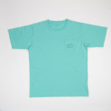 Mint Pocket Tee With Bird Outline