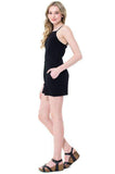 Strap Romper Black