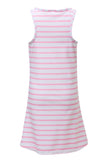 Stripe Swim Dress Pink White