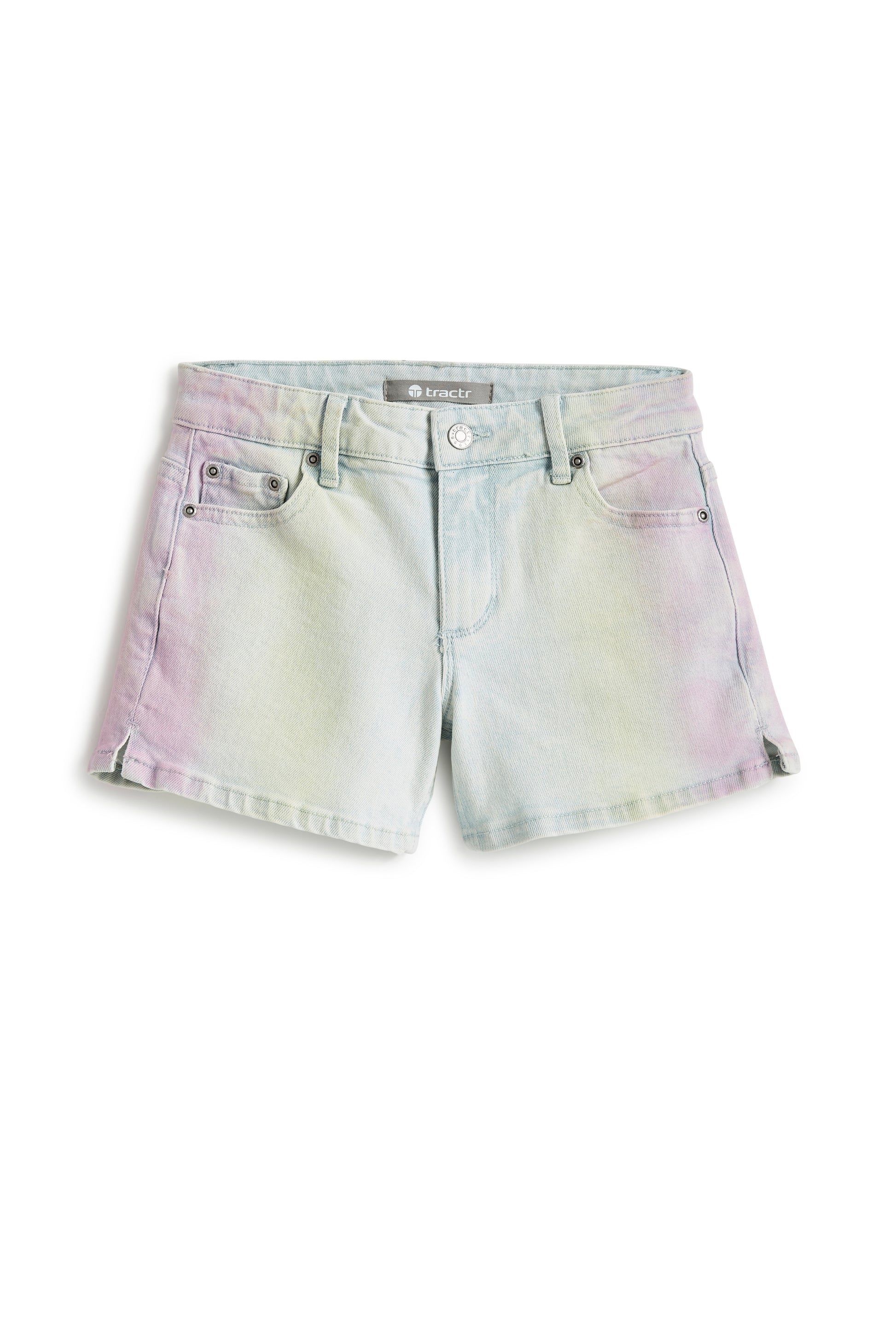 Ombre Denim w/Side Slit Shorts