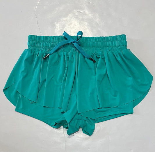 Patina Green Butterfly Shorts