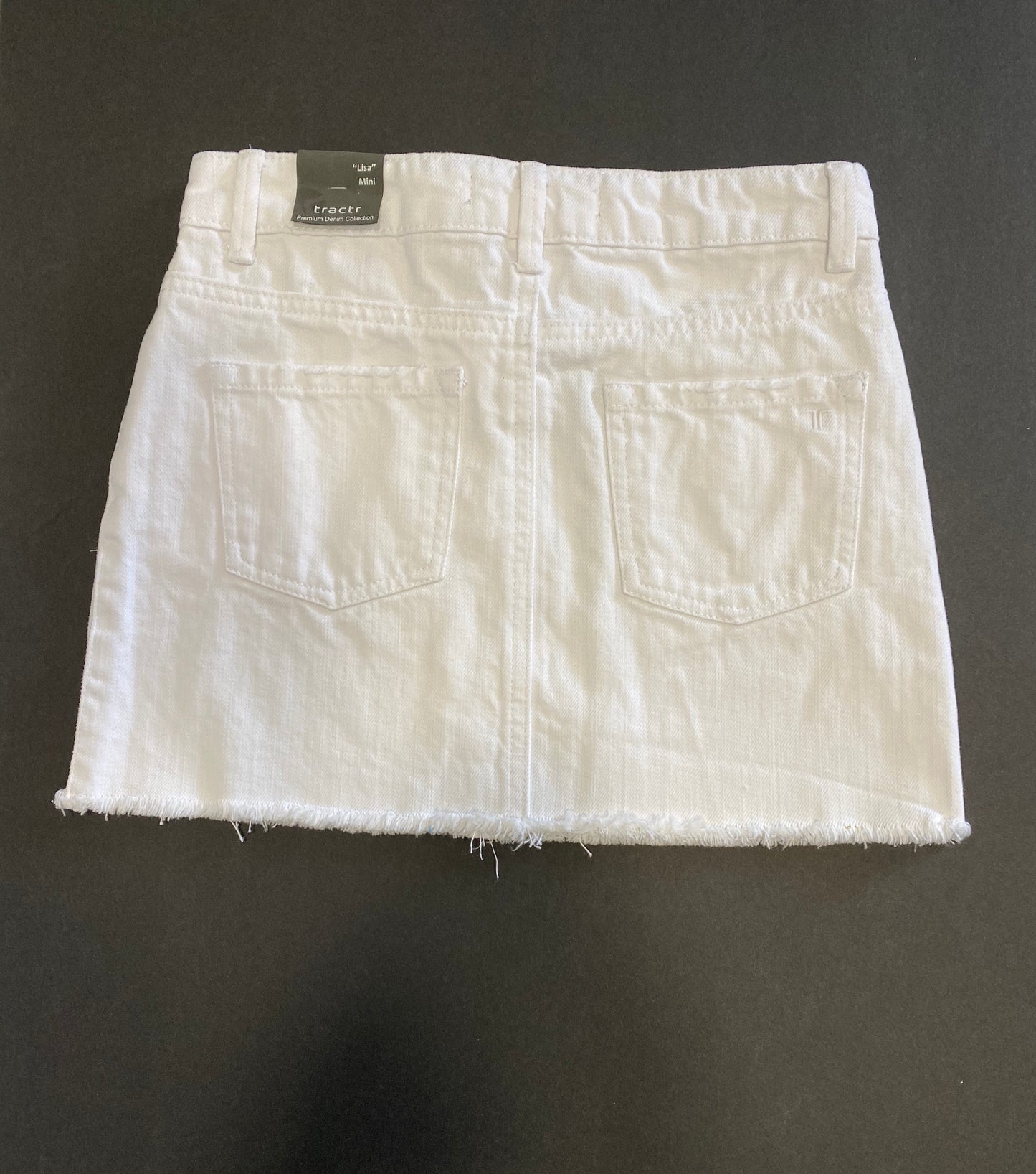 White Basic Mini Skirt