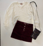 Wine Cord Skirt