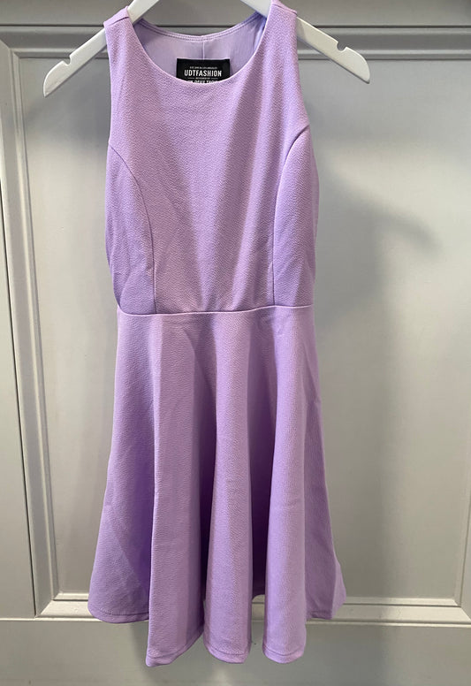 Lilac High Neck Dress