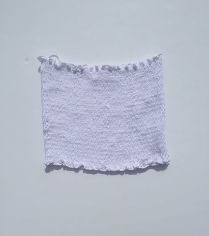 White Smocked Top