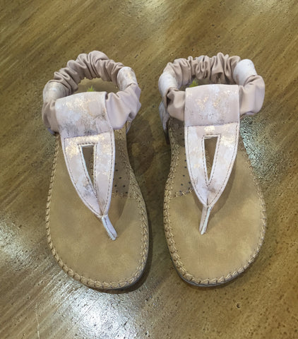 Blush Sandle w/Center Cut Out