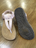 Blush Sandle w/Center Cut Out