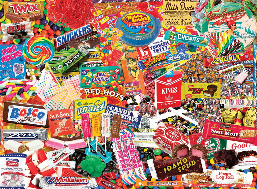 Old School Candy 550 Piece Puzzle