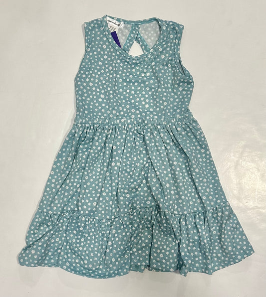 Aqua Ivory Daisy Dot Dress
