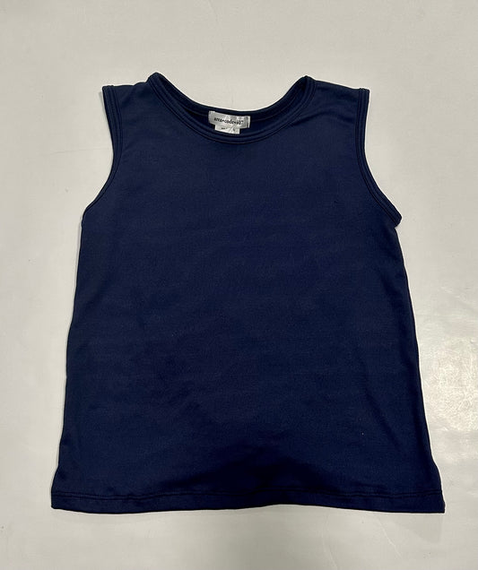Navy Crossover Back Top