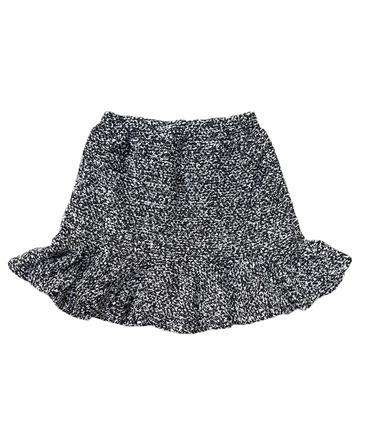 Black & White Boucle Skirt