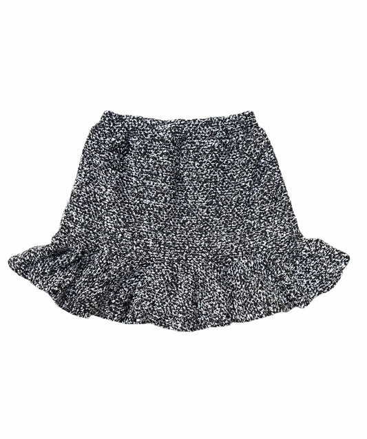 Black & White Boucle Skirt