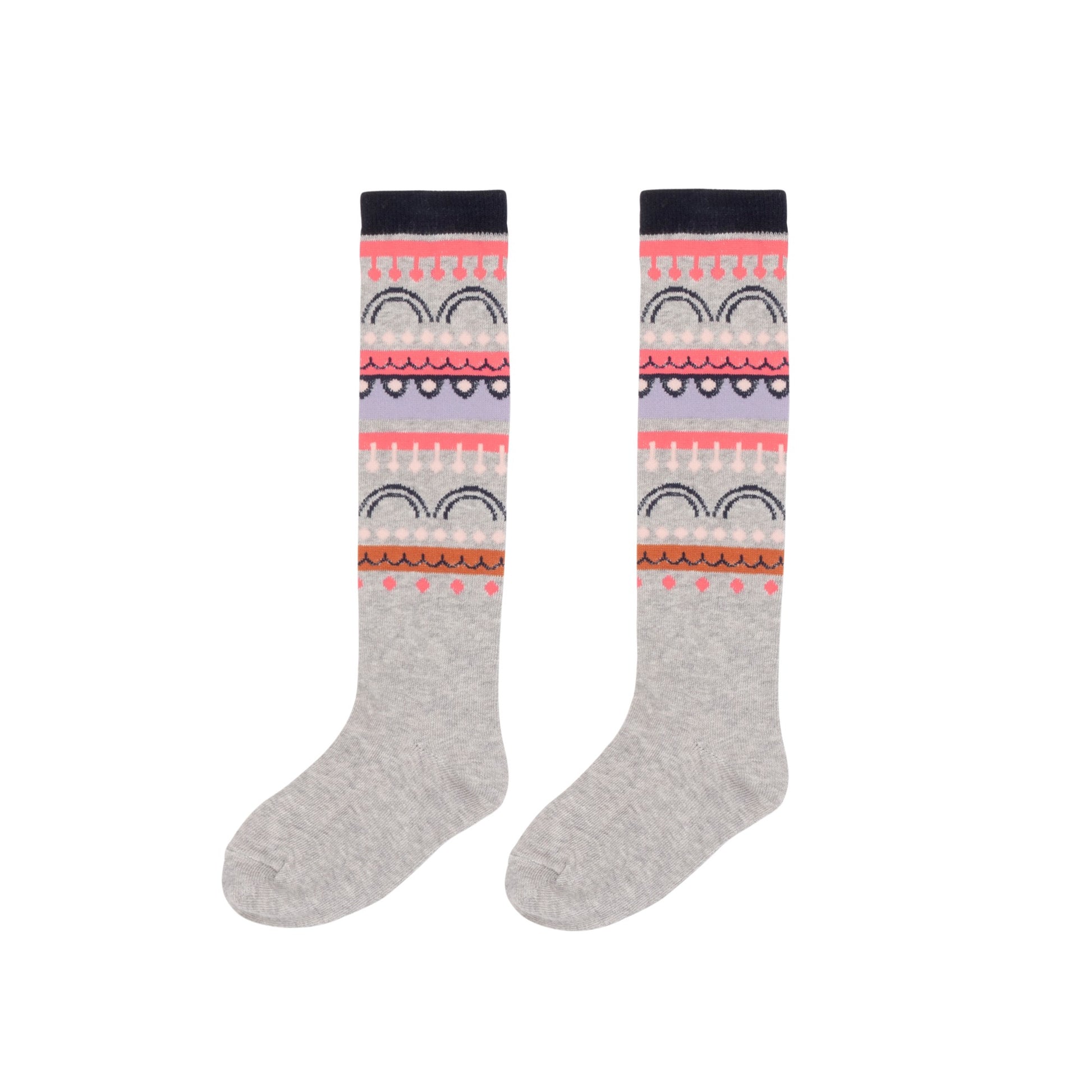 Multi Color Llama Long Socks